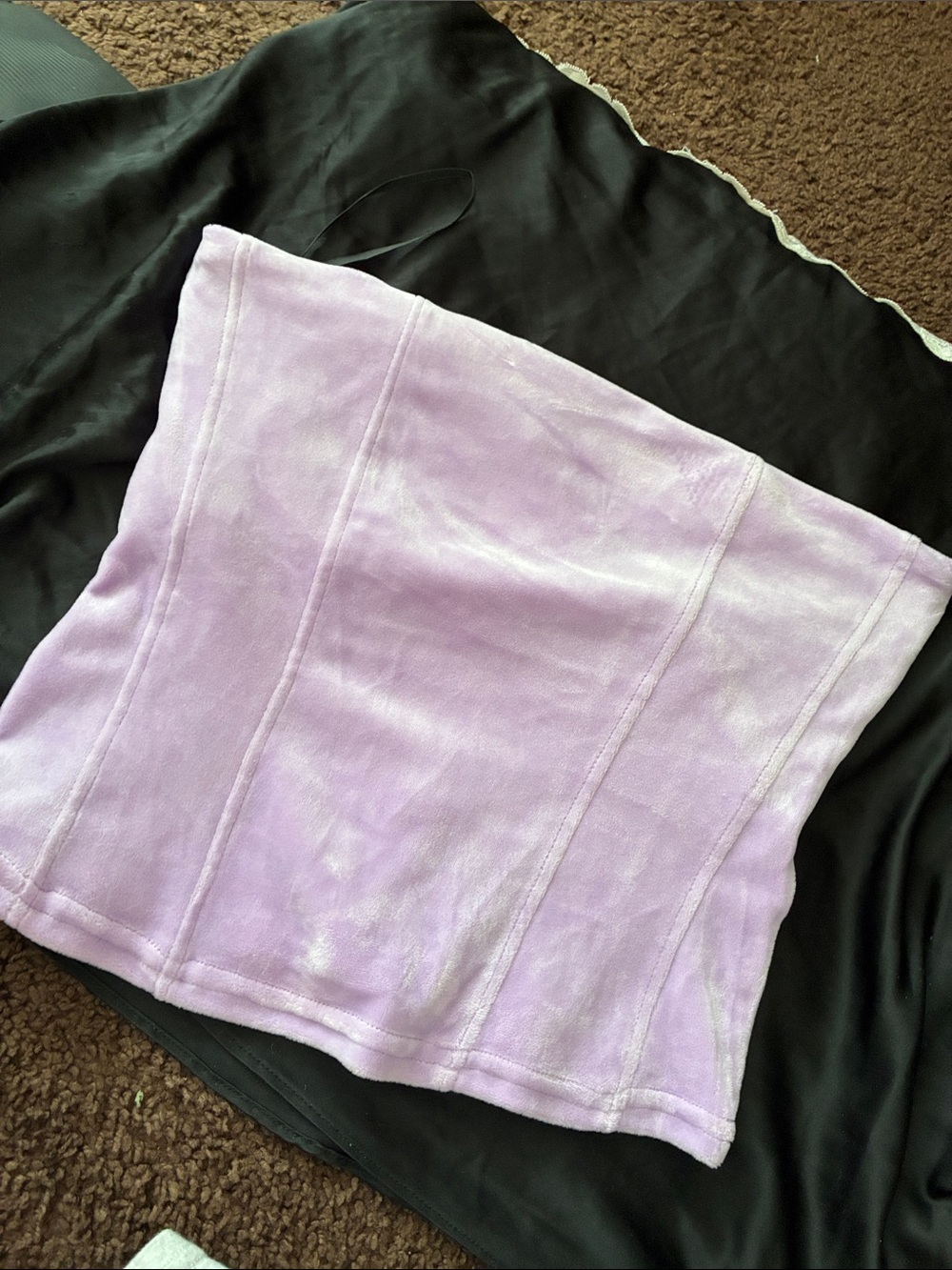 Forever 21 lavender velvet tube top